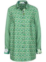 Blouse lange mouwen Van Peter Hahn groen - thumbnail