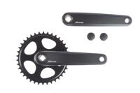 Miranda  delta jis crankstel 38t 3/32“, z/disc, mat-zwart