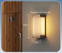 SolarSteel Wandlamp - Zonne-energie Buitenlamp in RVS