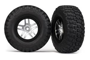 Tire & wheel assy, glued (s1 compound) (sct ss, satin w/ black beadlock wheel, bfgoodrich)