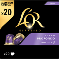 L&apos;OR Espresso Lungo Profondo Gemalen Koffie 20 Stuks 104 g bij Jumbo