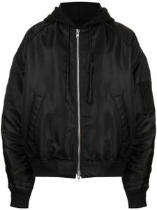 Juun.J veste bomber à fronces - Noir