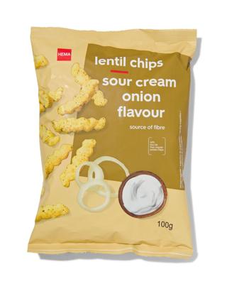 HEMA Linzenchips Met Zure Room- En Uiensmaak 100gram