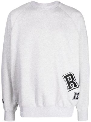 izzue sweat chiné à logo imprimé - Gris