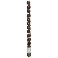 Mini kerstballen - 14x st - mahonie bruin - D3 cm - kunststof - kerstversiering