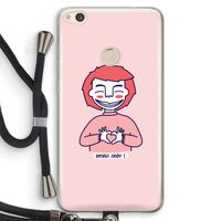 Hartje: Huawei Ascend P8 Lite (2017) Transparant Hoesje met koord