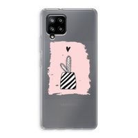 Zwart-wit cactus: Samsung Galaxy A42 5G Transparant Hoesje Zwart-wit cactus: Samsung Galaxy A42 5G Transparant Hoesje