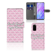 Samsung Galaxy S20 Portemonnee Hoesje Flowers Pink DTMP