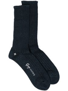 Suicoke chaussettes à logo imprimé - Bleu