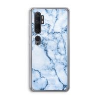 Blauw marmer: Xiaomi Mi Note 10 Transparant Hoesje