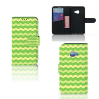 Samsung Galaxy Xcover 4 | Xcover 4s Telefoon Hoesje Waves Green - thumbnail