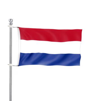 Vlaggenstok/vlaggenmast set - incl Nederlandse vlag - aluminium - 183 cm