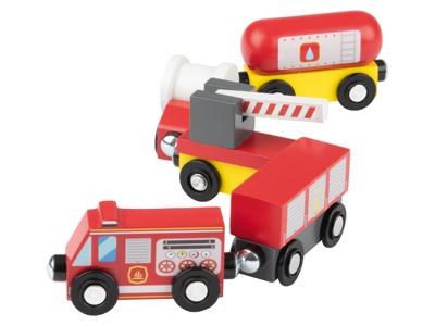 lupilu Houten trein (Brandweerwagen)