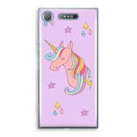 Roze eenhoorn: Sony Xperia XZ1 Transparant Hoesje