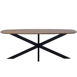 Giga Meubel - Eettafel Bruin - Deens Ovaal - 160cm - Tafel Jordan