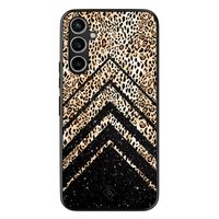 Samsung Galaxy A54 hoesje - Chevron luipaard - thumbnail