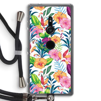 Tropisch 2: Sony Xperia XZ2 Transparant Hoesje met koord