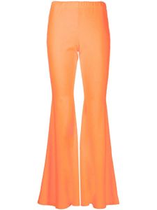 ERL pantalon évasé à taille haute - Orange