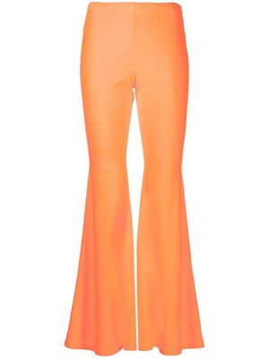 ERL pantalon évasé à taille haute - Orange