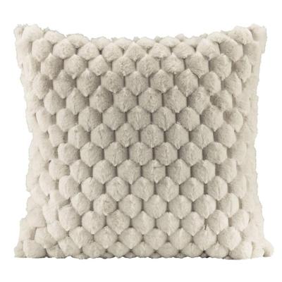 2e Halve Prijs Leen Bakker - Sierkussen Cynthia - Ivoor - 45x45 Cm - Polyester - Beige - 10x45x45 Cm