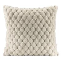 2e Halve Prijs Leen Bakker - Sierkussen Cynthia - Ivoor - 45x45 Cm - Polyester - Beige - 10x45x45 Cm