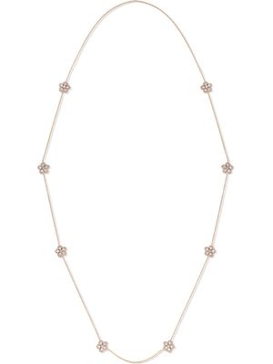 David Morris collier Miss Daisy Sautoir en or rose 18ct orné de diamants
