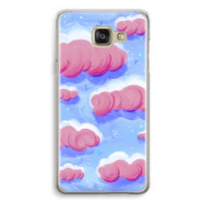 Roze wolken met vogels: Samsung Galaxy A5 (2016) Transparant Hoesje