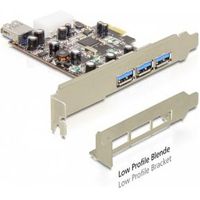 Delock 89281 PCI Express x1-kaart > 3 x extern + 1 x intern USB 3.0 Type-A female