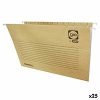 Organiser Map Elba Label met naam Vizier Transparant Wit Bruin Din A4