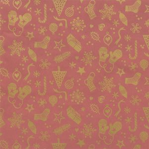 Geschenkpapier rol Kerst Bronze 30 centimeter x 200 meter
