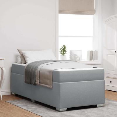 Bedframe Lichtgrijs 90 x 200 cm Stof
