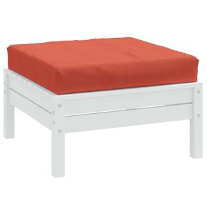 VidaXL Palletkussen 60x60x10 cm stof gemêleerd rood
