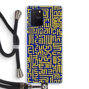 Majorelle Blue Print: Samsung Galaxy Note 10 Lite Transparant Hoesje met koord