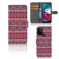 Motorola Moto G10 | G20 | G30 Telefoon Hoesje Aztec Paars