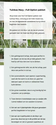 Royal Well | Mary I Full Options Tuinkas | Veiligheidsglas 3 mm | Groengrijs