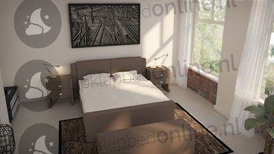 Standaard boxspring 140 x 220 cm- stofkleur 1040