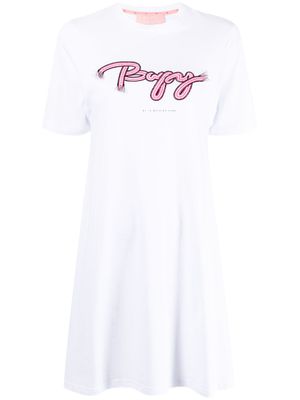 BAPY BY *A BATHING APE® robe courte à logo brodé - Blanc