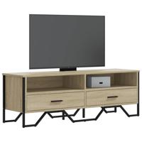 Tv-meubel 122x34x41 cm bewerkt hout sonoma eikenkleurig