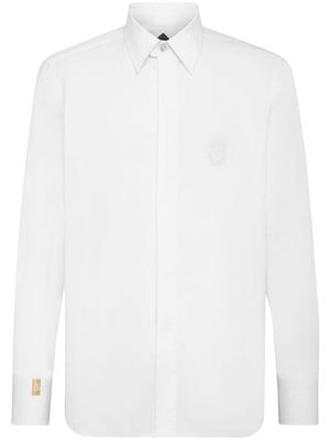 Billionaire chemise à logo brodé - Blanc