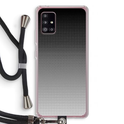 Musketon Halftone: Samsung Galaxy A51 5G Transparant Hoesje met koord
