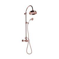 Regendoucheset Opbouw Sapho Antea Compleet Thermostatische Ø 20 cm Rose Goud Sapho - thumbnail