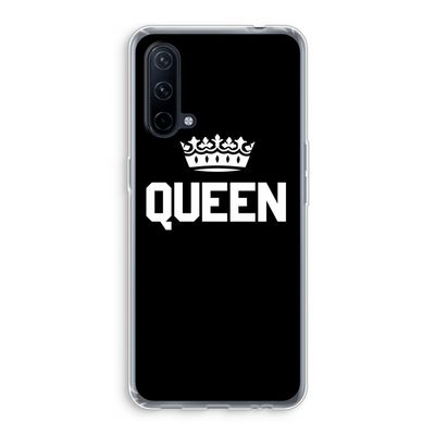 Queen zwart: OnePlus Nord CE 5G Transparant Hoesje