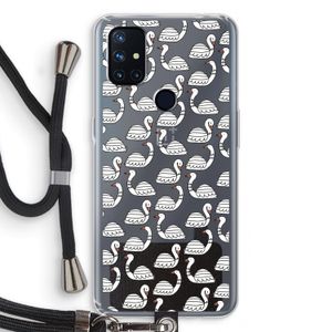 Zwanen: OnePlus Nord N10 5G Transparant Hoesje met koord