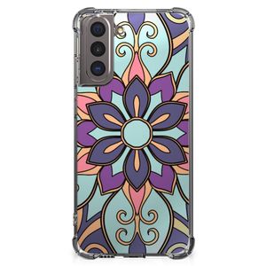 Samsung Galaxy S21 Case Purple Flower