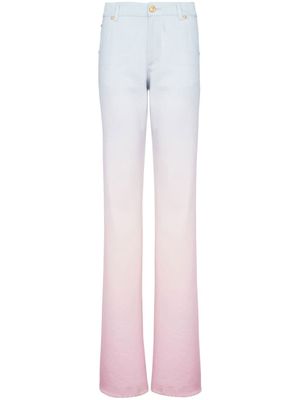 Balmain x Evian jean à effet dégradé - Rose