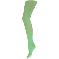 Carnaval verkleed panty voor dames - fluor groen - 60 denier - microfibre - kousen