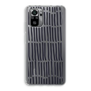 Moroccan stripes: Xiaomi Redmi Note 10S Transparant Hoesje