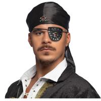 Boland Carnaval verkleed Piraten set - bandana en ooglap - volwassenen - themafeest