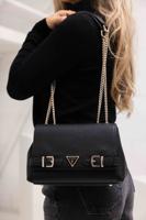 Guess Eco Ali Crossbody Tas Dames Zwart - Kleur: Zwart | Soccerfanshop