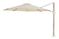 Platinum Challenger Zweefparasol T2 premium - 3,5 m. rond - Champagne Teak Platinum Challenger Zweefparasol T2 premium - 3,5 m. rond - Champagne Teak